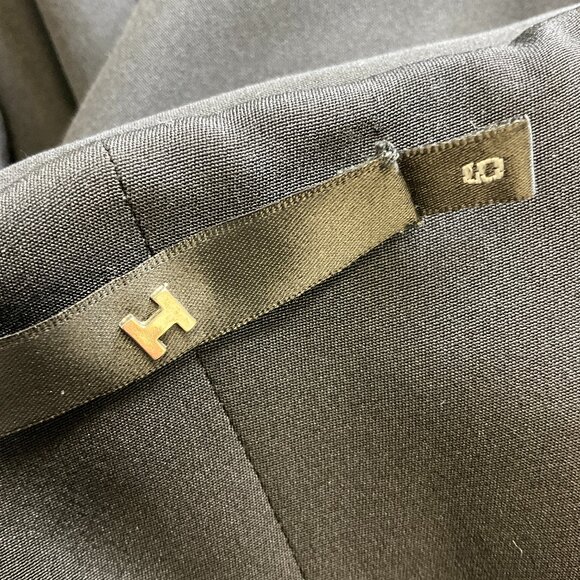 Halston Black Strapless Silk Gown / Formal Dress - Picture 4 of 4